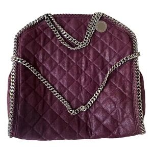 Stella McCartney Falabella vegan leather Burgundy tote